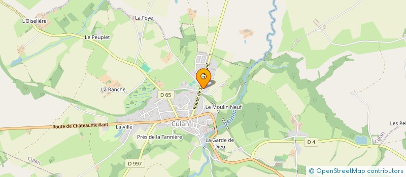 localisation de l'entreprise CHER WOOD  CULAN