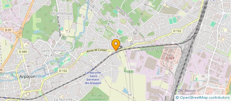 localisation de l'entreprise CHERAZAD à SAINT-GERMAIN-LES-ARPAJON