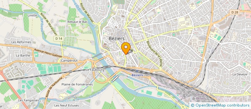localisation de l'entreprise CHERAZADE  BEZIERS