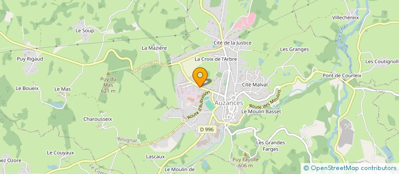localisation de l'entreprise CHERBOUQUET SAURET SARL à AUZANCES