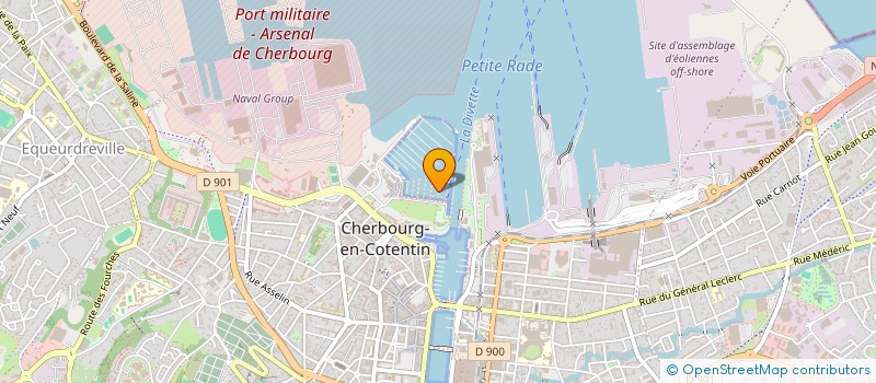 localisation de l'entreprise CHERBOURG GENERAL YACHTING à CHERBOURG-EN-COTENTIN