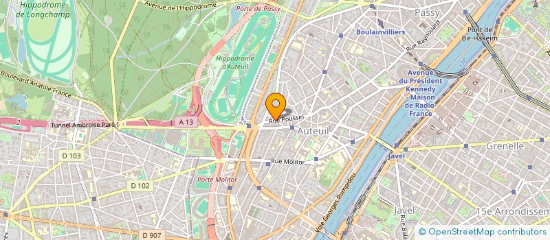 localisation de l'entreprise CHERCHE MIDI ARCHITECTURE  PARIS