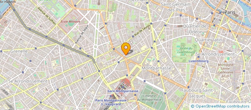 localisation de l'entreprise CHERCHE MIDI VAN T HOFF  PARIS