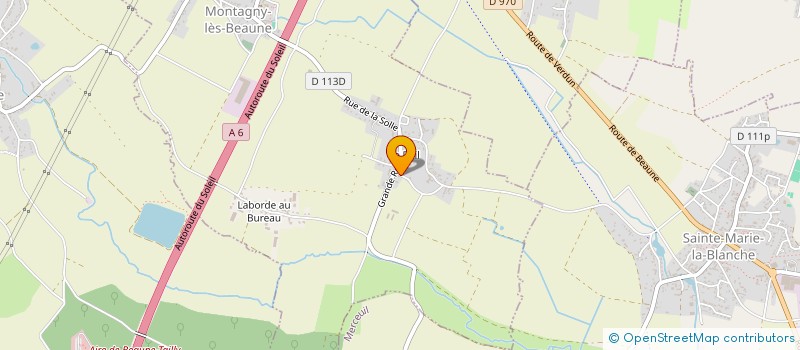 localisation de l'entreprise CHERDEGE  MONTAGNY-LES-BEAUNE