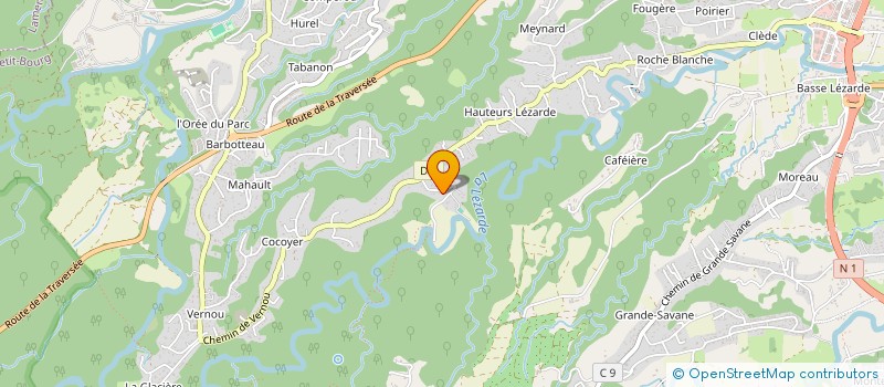 localisation de l'entreprise CHERDIEU D'ALEXIS  PETIT-BOURG