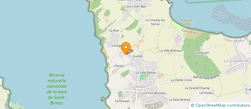 localisation de l'entreprise CHERDO à HILLION
