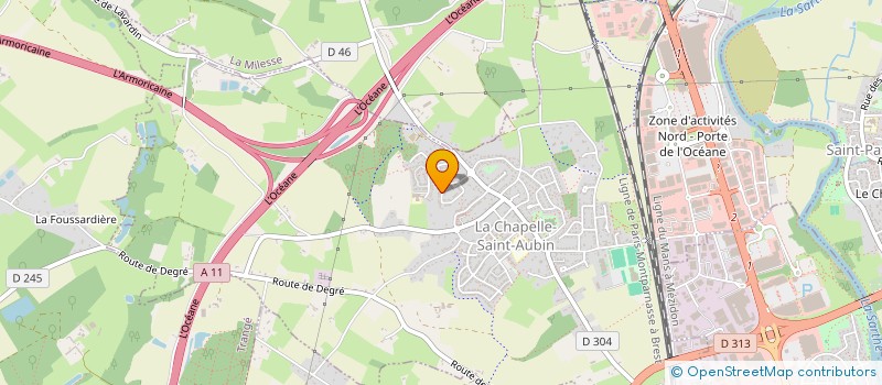 localisation de l'entreprise CHEREAU  LA CHAPELLE-SAINT-AUBIN