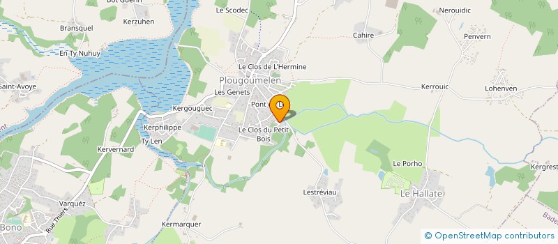 localisation de l'entreprise CHEREAU ET FILS  PLOUGOUMELEN