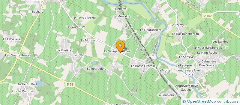 localisation de l'entreprise CHEREAU FRERES  MONNIERES