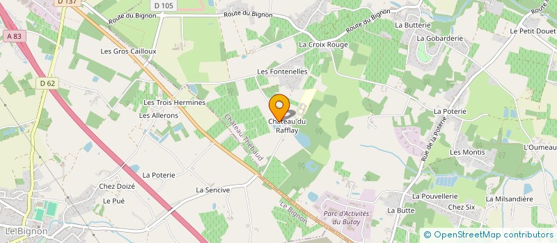 localisation de l'entreprise CHEREAU-GOBIN à CHATEAU-THEBAUD