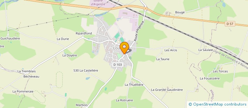 localisation de l'entreprise CHEREAU MARC  LOUVIGNE