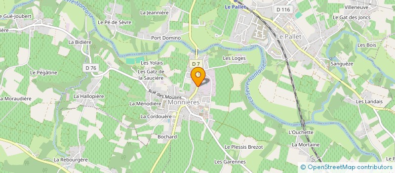 localisation de l'entreprise CHEREAU S-A  MONNIERES