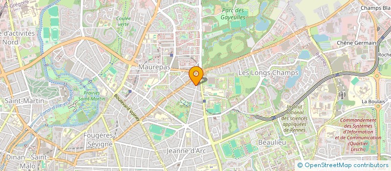 localisation de l'entreprise CHEREL INVEST  RENNES