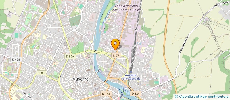 localisation de l'entreprise CHEREST PERCEAU SOC à AUXERRE