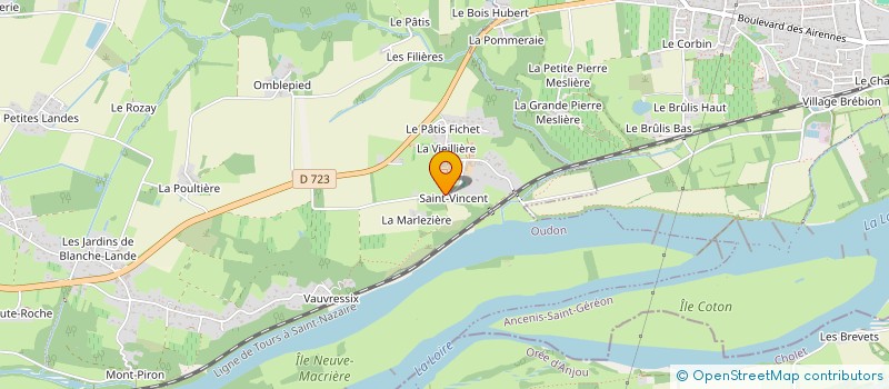 localisation de l'entreprise CHERET à OUDON