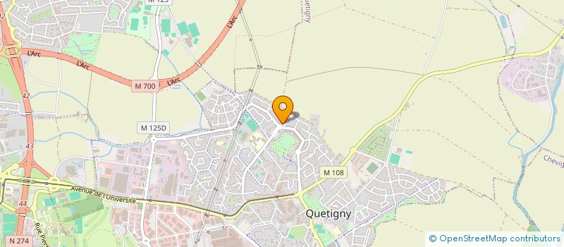 localisation de l'entreprise CHERET IMMO à QUETIGNY