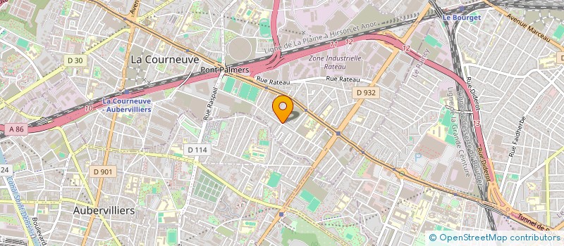 localisation de l'entreprise CHERGUI à LA COURNEUVE