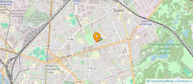 localisation de l'entreprise CHERGUI à STAINS