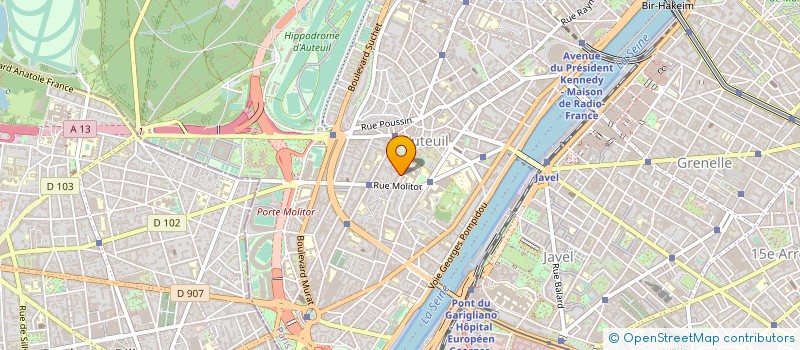localisation de l'entreprise CHERIE FM à PARIS