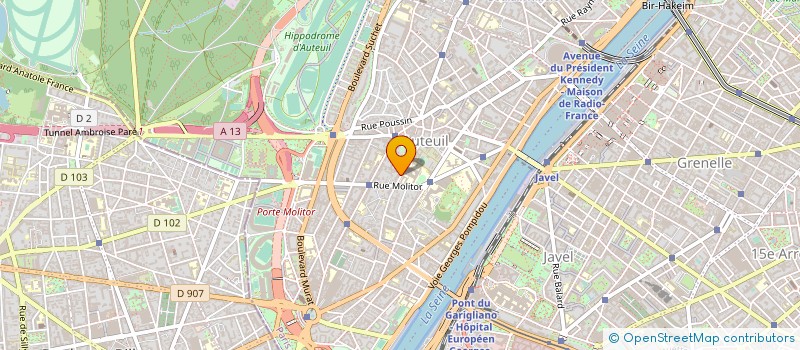 localisation de l'entreprise CHERIE FM RESEAU à PARIS