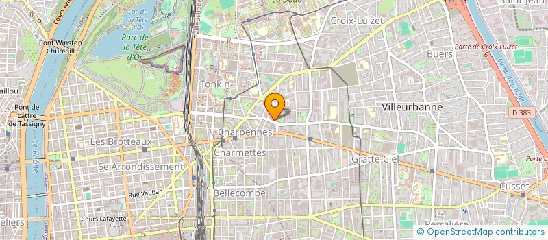 localisation de l'entreprise CHERIF BACCOUCHE INDIVISION  VILLEURBANNE