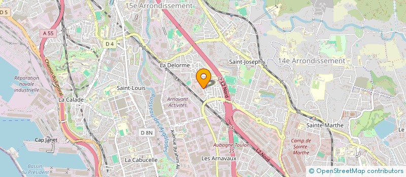 localisation de l'entreprise CHERIMED à MARSEILLE 15EME
