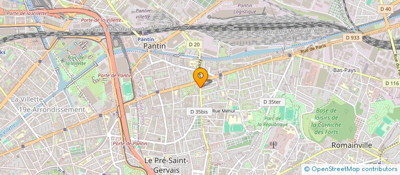 localisation de l'entreprise CHERIS CHERIS PRODUCTIONS  PANTIN