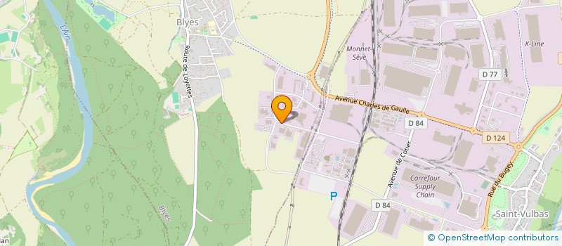 localisation de l'entreprise CHERITE F  SAINT-VULBAS