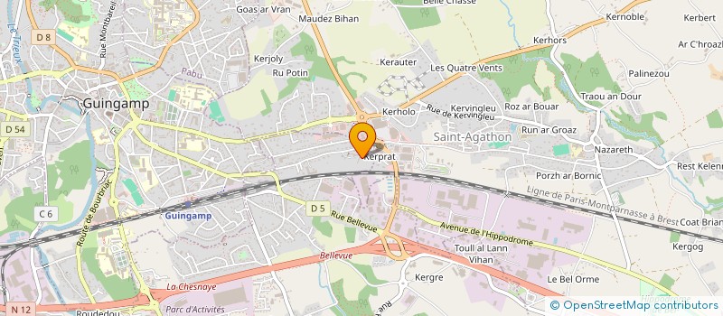 localisation de l'entreprise CHERITEL TREGOR LEGUMES  GRACES