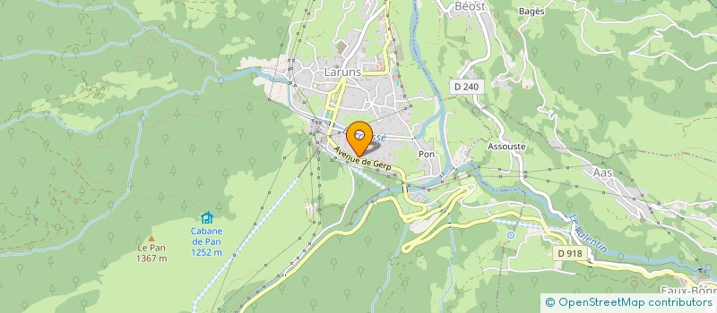 localisation de l'entreprise CHERIX ET GIBERT SCM  LARUNS