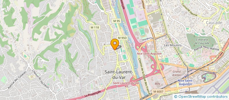 localisation de l'entreprise CHERLEYJO à SAINT-LAURENT-DU-VAR