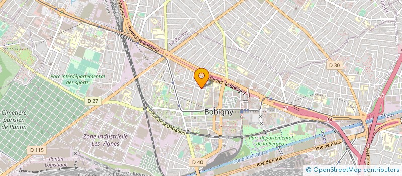 localisation de l'entreprise CHERMINE  BOBIGNY