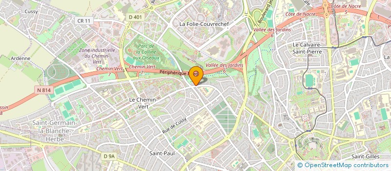 localisation de l'entreprise CHERON ET FILS à CAEN