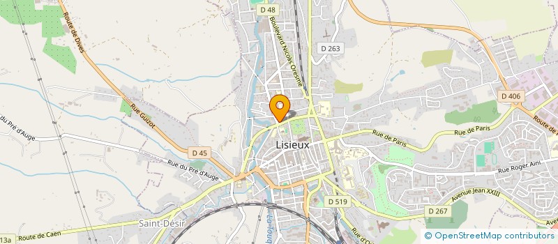 localisation de l'entreprise CHERON ET PARAS à LISIEUX