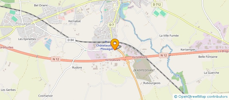 localisation de l'entreprise CHERPELOUZ  PLERNEUF