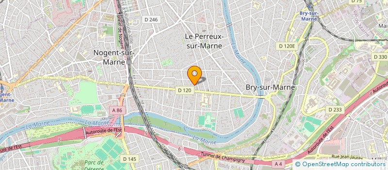 localisation de l'entreprise CHERQUI TRANSPORT  LE PERREUX-SUR-MARNE