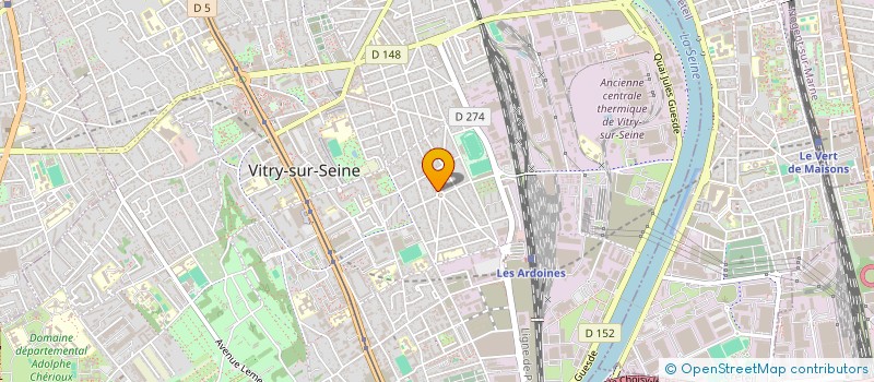 localisation de l'entreprise CHERRY à VITRY-SUR-SEINE