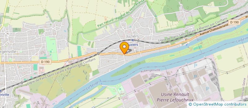 localisation de l'entreprise CHERRY BON  JUZIERS