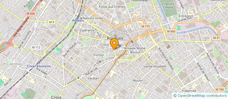 localisation de l'entreprise CHERSY  ROUBAIX