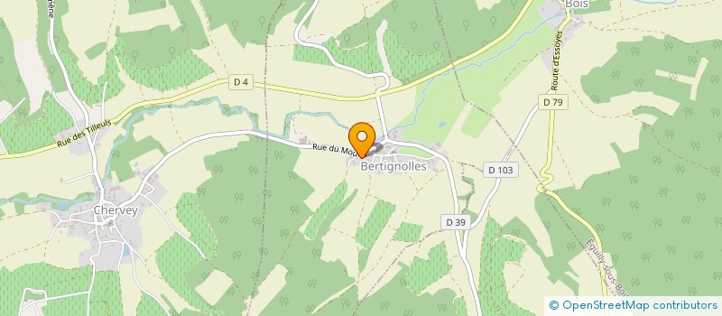 localisation de l'entreprise CHERVEY  BERTIGNOLLES