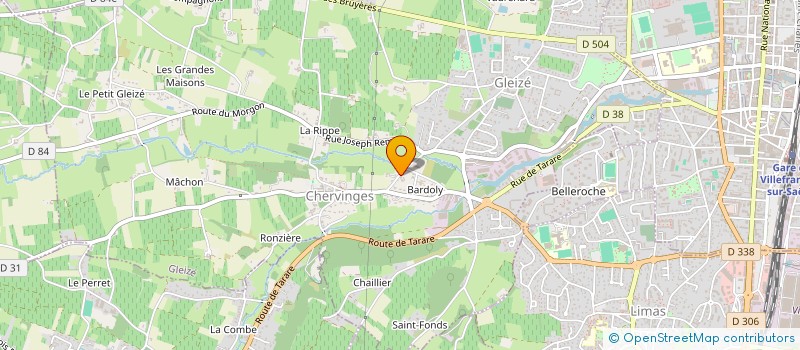 localisation de l'entreprise CHERVINGES LA CROIX  GLEIZE