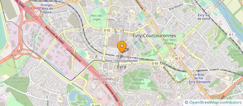 localisation de l'entreprise CHERY COSMETIQUE à EVRY-COURCOURONNES