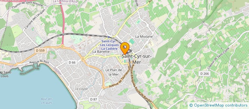 localisation de l'entreprise CHERYMMO à SAINT-CYR-SUR-MER