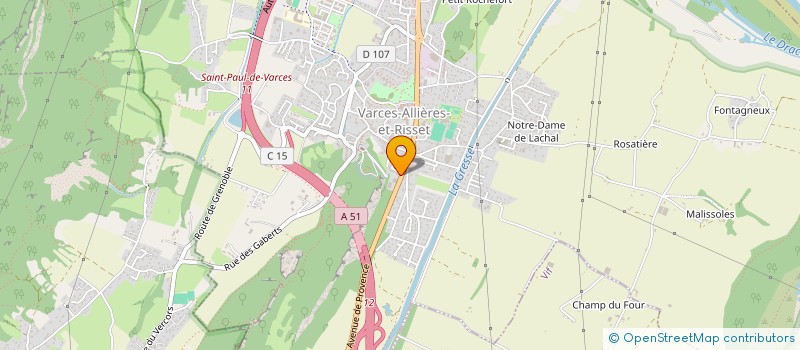 localisation de l'entreprise CHERYNE à VARCES-ALLIERES-ET-RISSET
