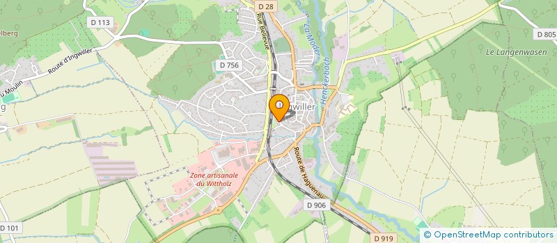 localisation de l'entreprise CHES.13  INGWILLER