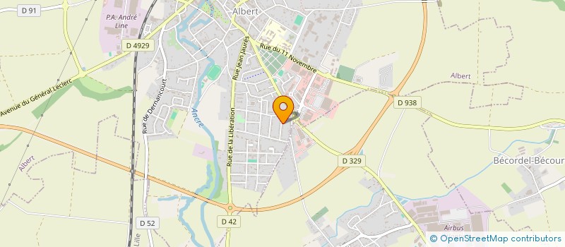 localisation de l'entreprise CHES JUEUS D'ASSIETTES ALBERTINS à ALBERT