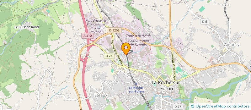 localisation de l'entreprise CHESA à LA ROCHE-SUR-FORON