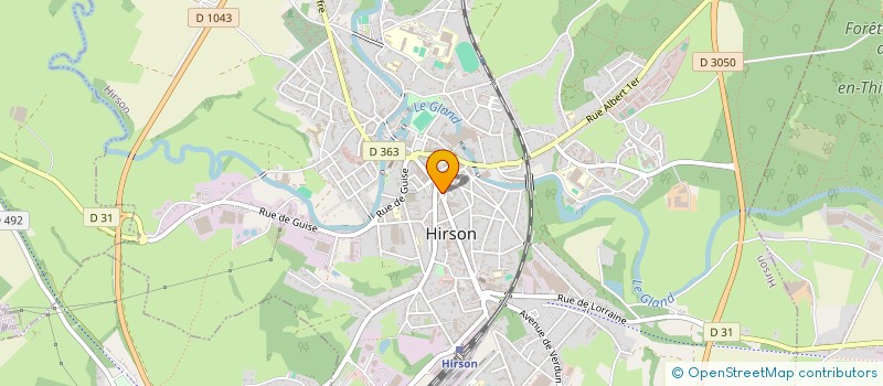 localisation de l'entreprise CHESKERA  HIRSON