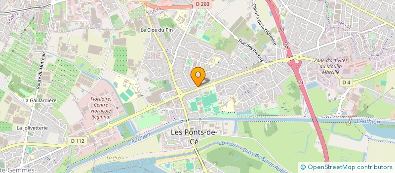 localisation de l'entreprise CHESNAIE KINE  LES PONTS-DE-CE