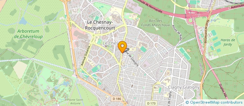 localisation de l'entreprise CHESNAY DIFFUSION à LE CHESNAY-ROCQUENCOURT